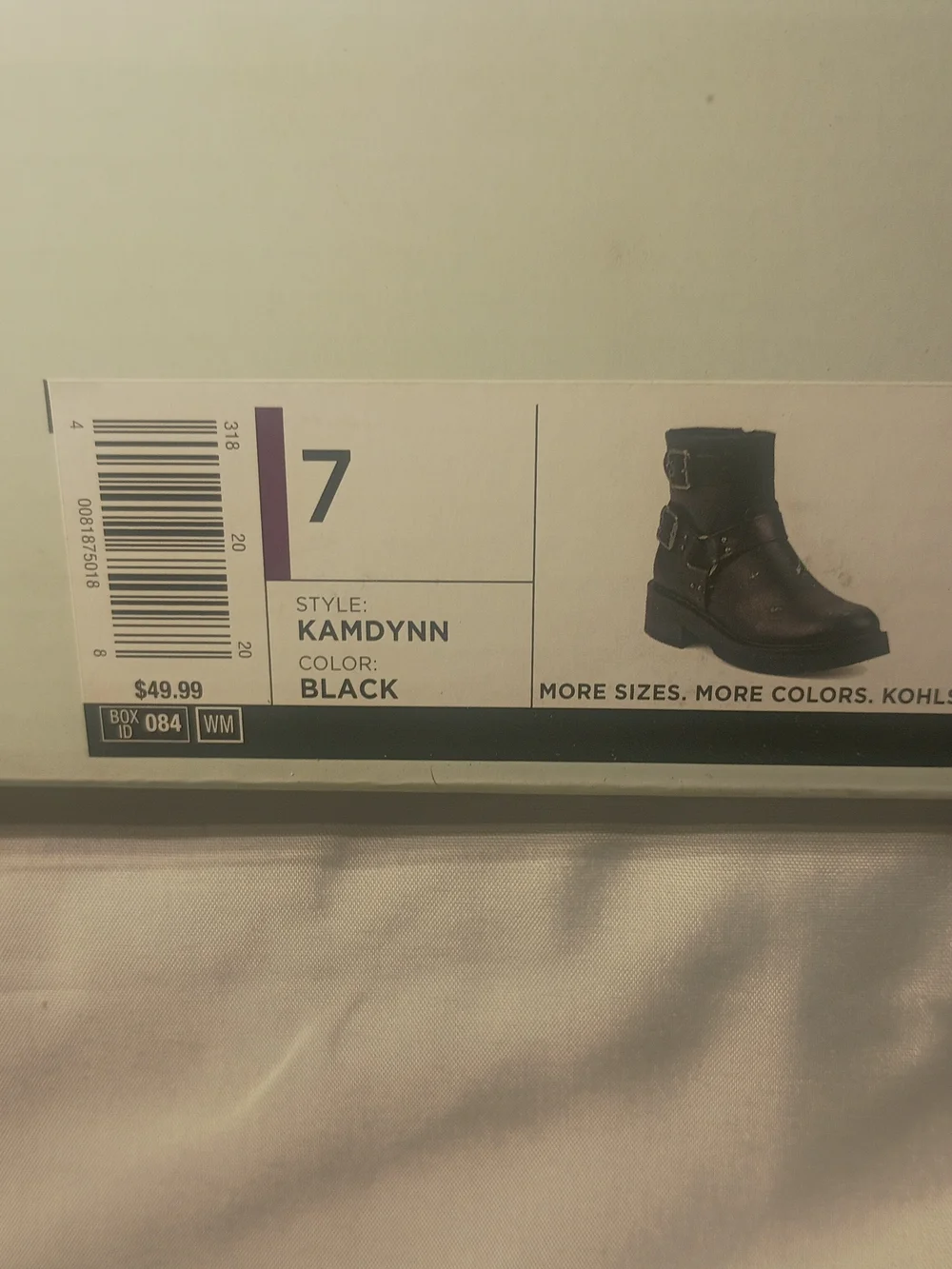 SO Kids Black Ankle Buckle Boots